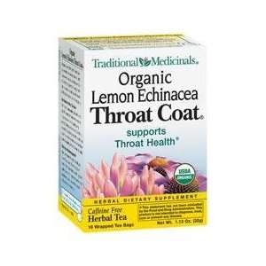 Traditional Medicinals Herbal Teas, Organic Lemon Throat Coat, 16 Tea 