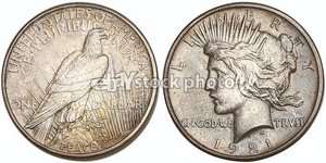 1921, Peace Dollar  