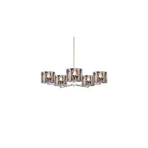  Hampstead Lighting   32510  BAMBOU 5 BLK CHAND