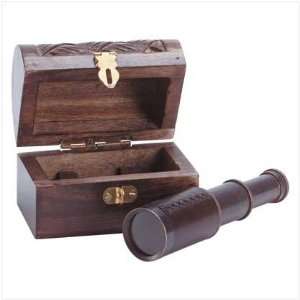  Telescope in Mango Wood Box   Style 33015