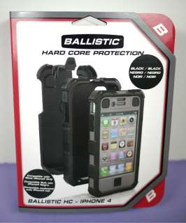 New AGF Ballistic HC Hard Core belt clip BLACK rugged case for iphone 
