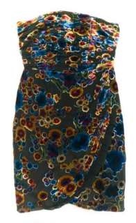 NWT JUICY COUTURE Black Silk Devore Lace Dress Size S  