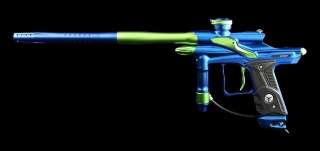 Dangerous Power Fusion FX Paintball Gun Marker   Blue / Neon Green 