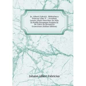   Graecorum (Italian Edition) Johann Albert Fabricius Books