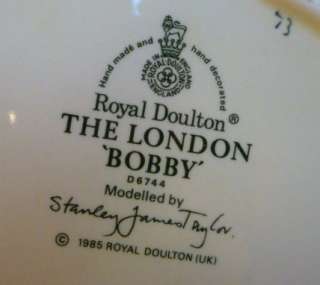 Royal Doulton The London Bobby LG. Toby Jug # D6744  