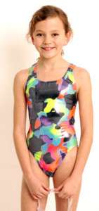 MARU Girls Splodge Rave Back Sparkle Swimsuit 20% OFF  