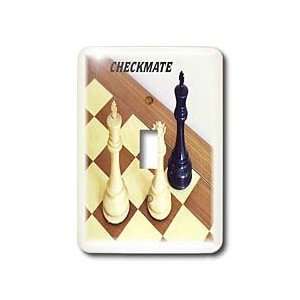 Florene Games   Chess Pieces With Word Checkmate   Light Switch Covers 