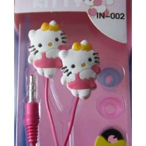  Koolshop 3D Hello Kitty Angel Silicone Stereo Earphones 