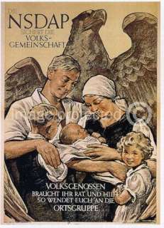 German WW2 Military Propaganda Poster Peoples Community  