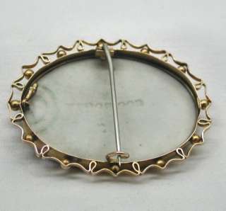 Victorian 9ct Gold Mounted Wedgwood Jasper Ware Plaque Brooch  