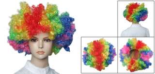 Ladies Funny Hair Dressing Curl Up Party Wig Colorful  