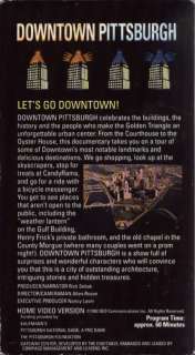 City of PITTSBURGH PA 1992 Documentary Rare Footage VHS  