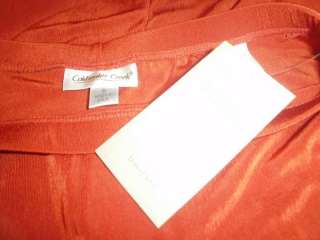 New COLDWATER CREEK Traveler Knit Skirt Burnt Orange S  