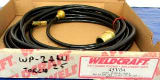 ESAB WELDCRAFT TIG WELDING TORCH 25 POWER CABLE ~ NEW  