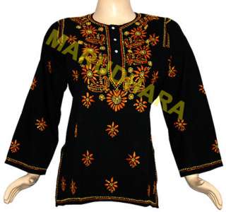 Wholesale Lot 50 Womens Embroidered Indian Tunic Kurta Kurti Top 