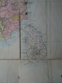 1883 (1901) Survey of India Large folding Map of India  