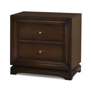 Lifestyle Solutions 450P 2D NS WN Two Drawer Nightstand, Antique 