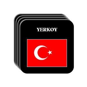  Turkey   YERKOY Set of 4 Mini Mousepad Coasters 