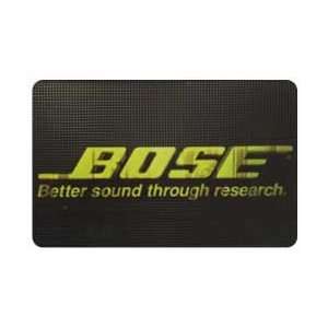  Collectible Phone Card 45m Bose (Speakers) Better Sound 