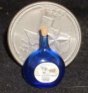 Dollhouse Miniature Blown Glass Bottle 112 Scale  