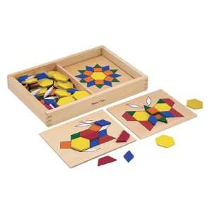  Pattern Blocks and Boards Set Baby