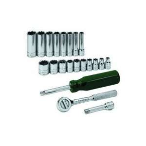 S K Hand Tools 4922 21 Piece 1/4in. Dr. SAE Socket Set 