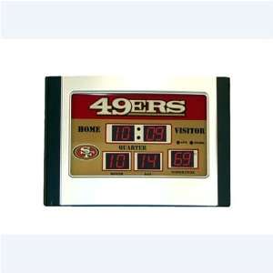  Team Sports San Francisco 49ers Scoreboard Desk Clock 