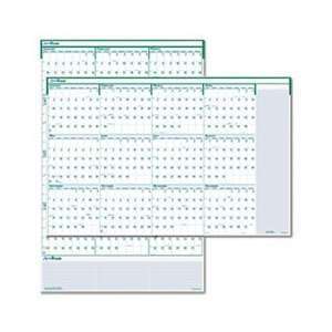 Express Track Reversible/Erasable Yearly Wall Calendar, 24 x 37, 2012
