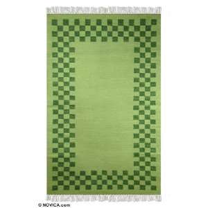  Wool rug, Jade Tranquility (3x5)