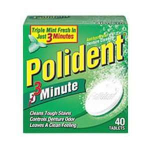  Polident 3 Minute Double Action Denture Cleanser Health 
