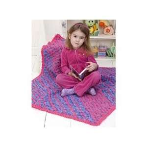  Red Heart Daydreamer Diagonal Blanket Crochet Afghan Kit 
