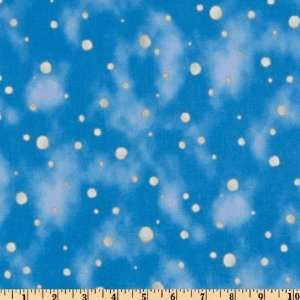44 Wide Commotion In The Ocean Bubble White/Blue Fabric By The Yard