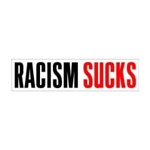 Racism Sucks   Window Bumper Sticker Automotive