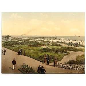   of The beach, gardens and jetty, Yarmouth, England