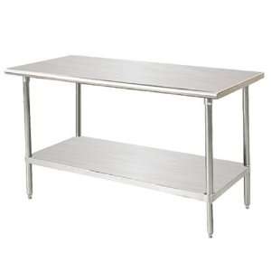   Stainless Steel Work Table with Adjustable Undershelf