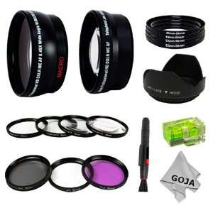   Lenses + Macro Close Up Set (+1 +2 +4 +10) + Filter Kit (UV
