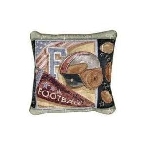  History of Football Decorative Accent Throw Pillow 17 x 