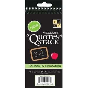   Inch Quote Stacks 48/Pad, School and Education Arts, Crafts & Sewing