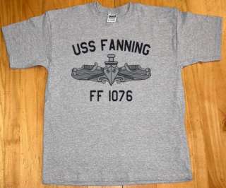 USN US Navy USS Fanning FF 1076 Frigate T Shirt  
