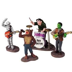  Town Village Set Of 4 Rock Monsters Figurines #52110
