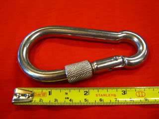Stainless Steel Spring Carabiner Hook Snap Link 4.0inch  