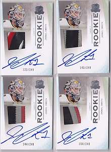 2009 10 THE CUP #141 JHONAS ENROTH PATCH JERSEY AUTO LOT OF 4 /249 