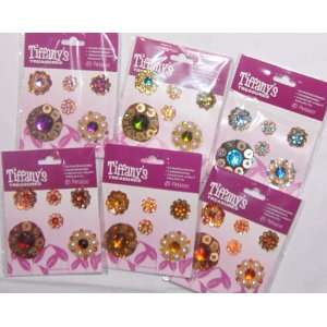  Tiffanys Treasure with Jewel Centers   6 colors by Petaloo 