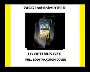 LG OPTIMUS G2X   FULL body MAX   ZAGG invisibleShield   NEW maximum 