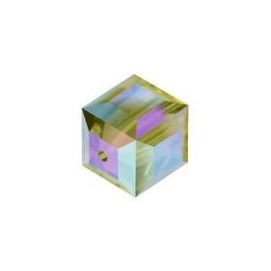  5601 8mm Faceted Cube Khaki AB Arts, Crafts & Sewing