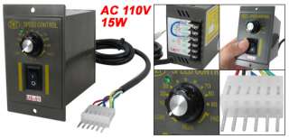 15W AC 110V Electric Gear Motor Speed Control Switch  