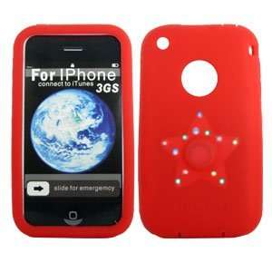    SILICON LIGHT IPHONE 3G RED 5771 Cell Phones & Accessories