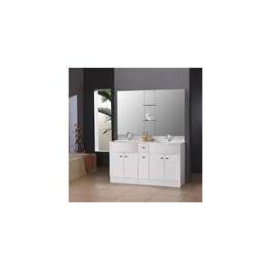   314147 Eurodesign Double 58 inch Bathroom Vanity Set