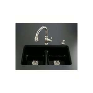  Kohler K 5838 7U Deerfield Kitchen Sink, Black