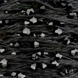  Swarovski 59000C Beads Cotton Yarn JET BLACK 1 Foot